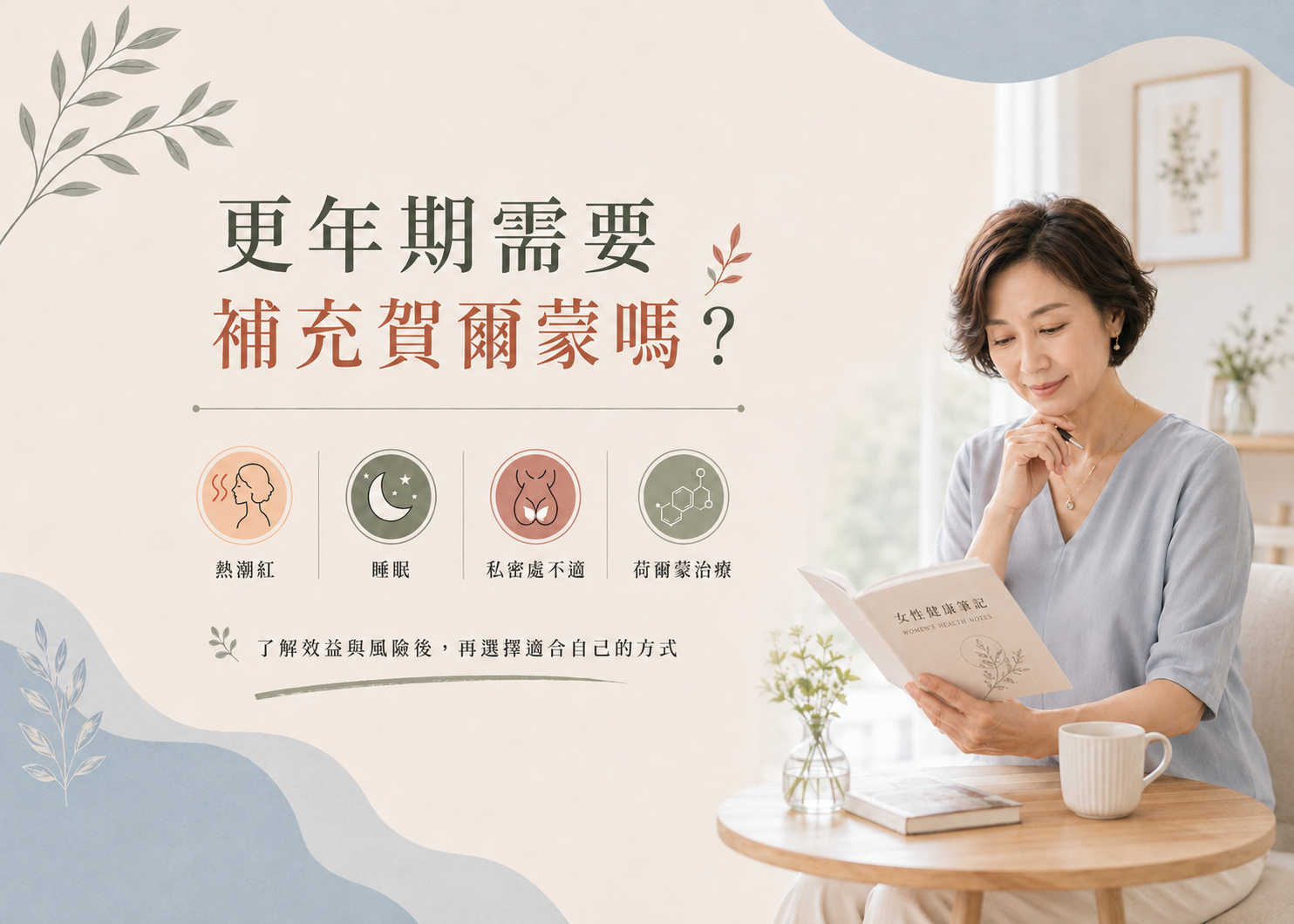更年期需要補充賀爾蒙嗎？優缺點一次了解