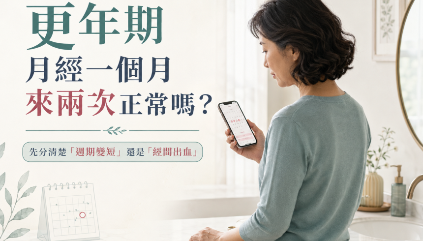 更年期月經一個月來兩次正常嗎？醫師提醒注意這些情況